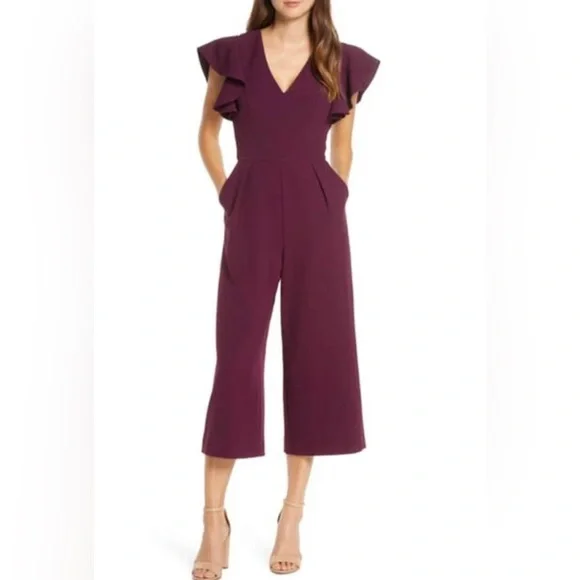 Eliza j cheap crop jumpsuit